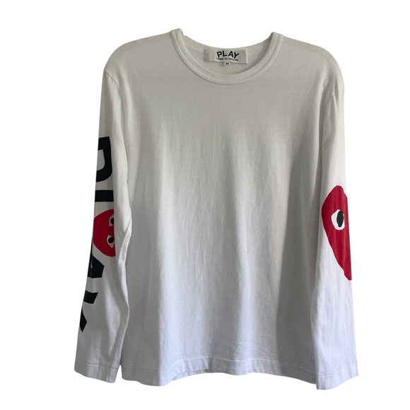Comme Des Garcons Play Peeping Heart Long Sleeve T-shirt - Picture 3 of 15